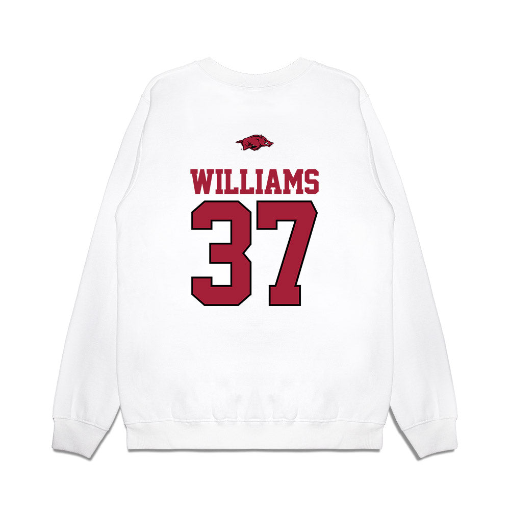 Arkansas - NCAA Baseball : Luke Williams - USA Premium Crewneck Sweatshirt-1