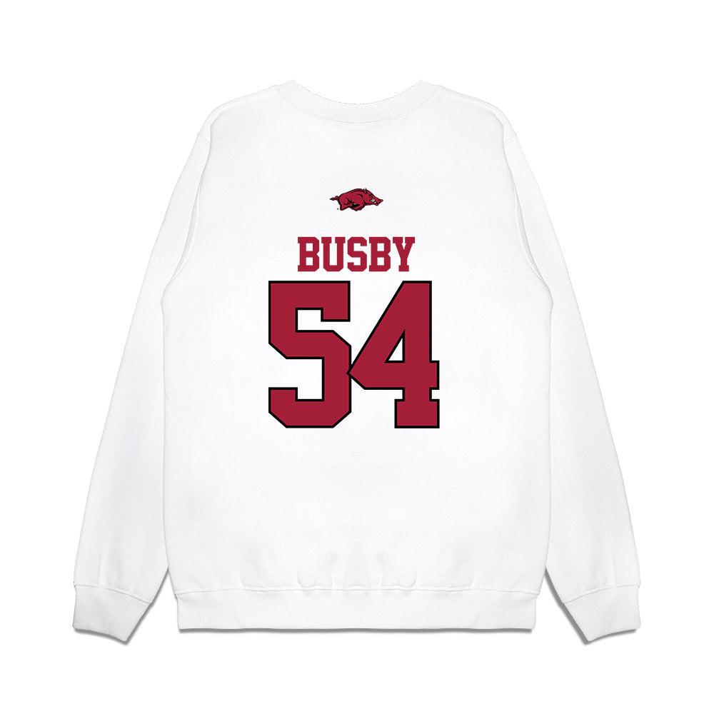 Arkansas - NCAA Baseball : Kel Busby - USA Premium Crewneck Sweatshirt-1