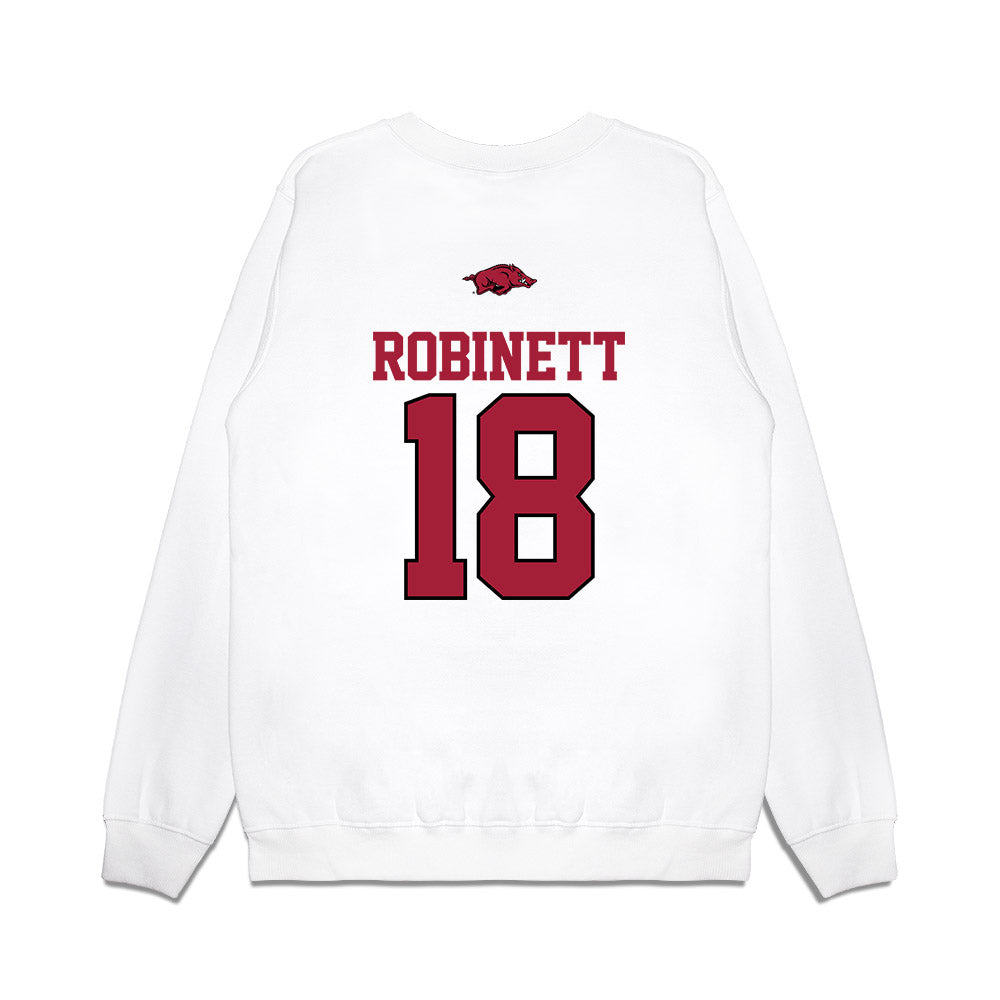 Arkansas - NCAA Baseball : Reese Robinett - USA Premium Crewneck Sweatshirt-1