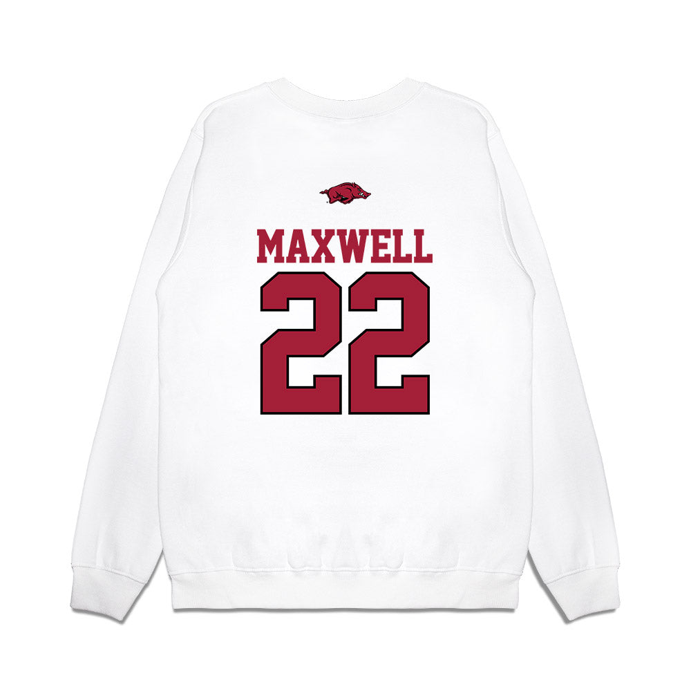 Arkansas - NCAA Baseball : Logan Maxwell - USA Premium Crewneck Sweatshirt-1