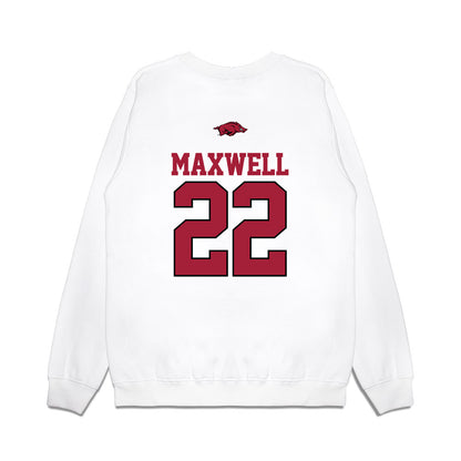 Arkansas - NCAA Baseball : Logan Maxwell - USA Premium Crewneck Sweatshirt-1
