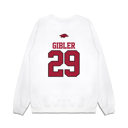 Arkansas - NCAA Baseball : Cole Gibler - USA Premium Crewneck Sweatshirt-1