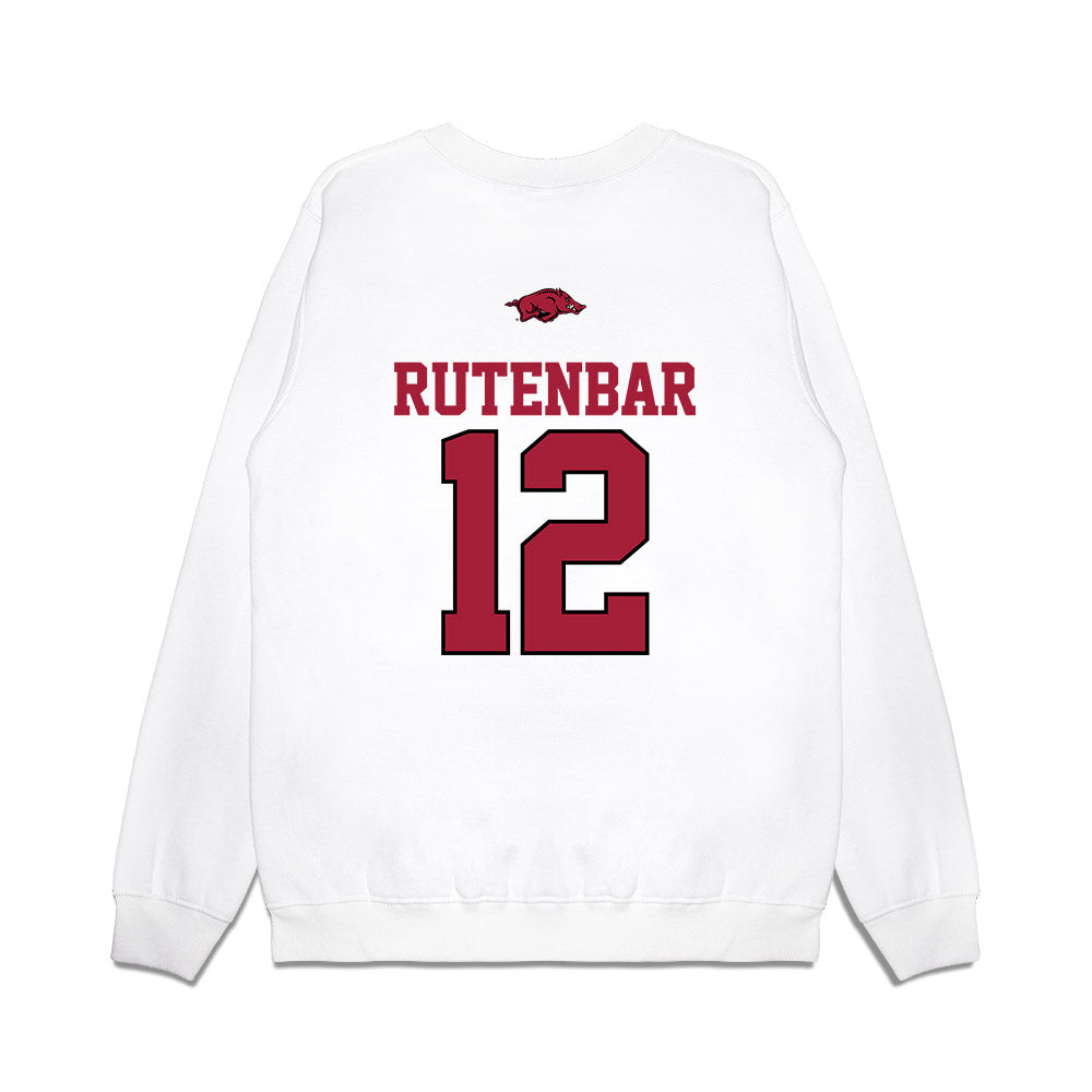 Arkansas - NCAA Baseball : Carter Rutenbar - USA Premium Crewneck Sweatshirt-1