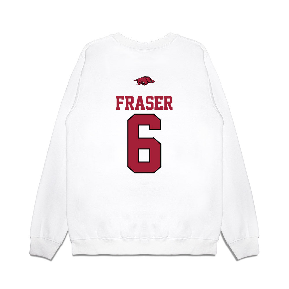 Arkansas - NCAA Baseball : Gabe Fraser - USA Premium Crewneck Sweatshirt-1