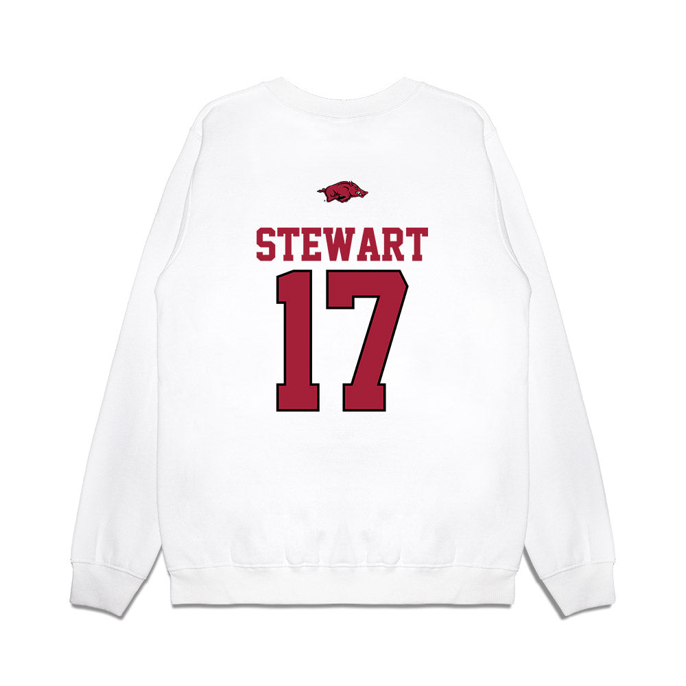 Arkansas - NCAA Baseball : Zack Stewart - USA Premium Crewneck Sweatshirt-1