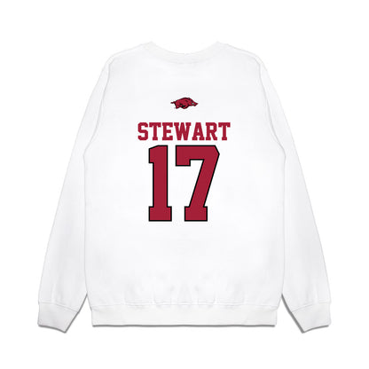 Arkansas - NCAA Baseball : Zack Stewart - USA Premium Crewneck Sweatshirt-1