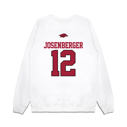 Arkansas - NCAA Baseball : Tavian Josenberger - USA Premium Crewneck Sweatshirt-1