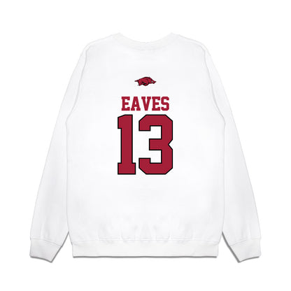 Arkansas - NCAA Baseball : Steele Eaves - USA Premium Crewneck Sweatshirt-1
