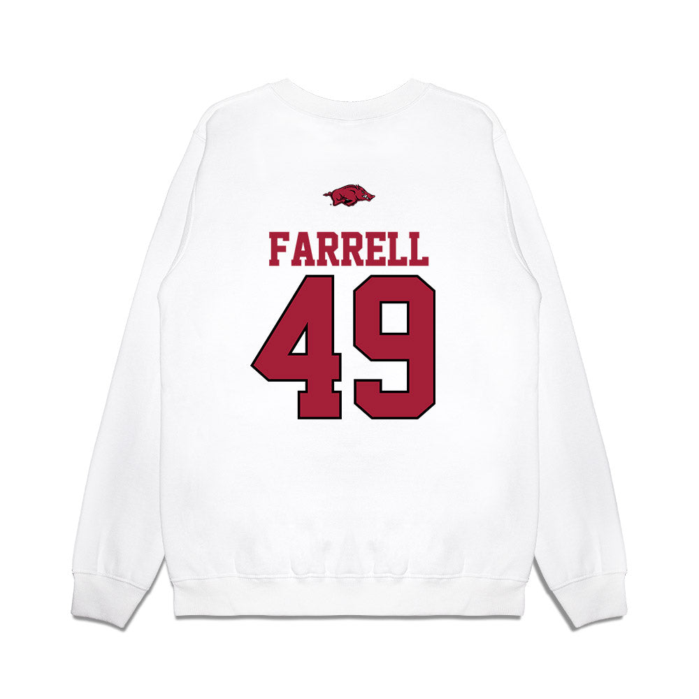 Arkansas - NCAA Baseball : Jackson Farrell - USA Premium Crewneck Sweatshirt-1
