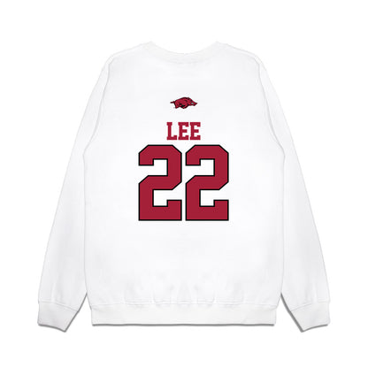 Arkansas - NCAA Baseball : Peyton Lee - USA Premium Crewneck Sweatshirt-1