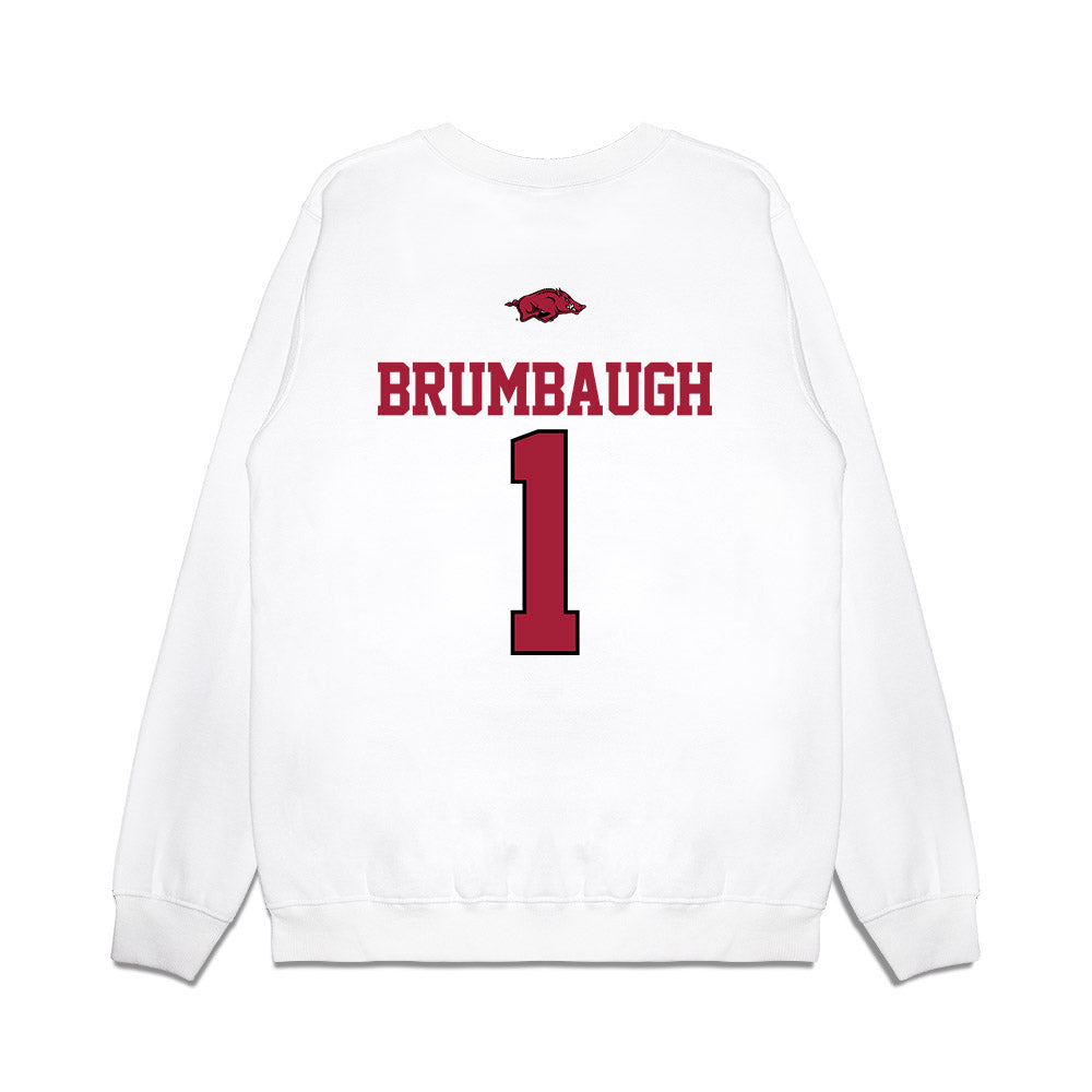 Arkansas - NCAA Baseball : Carson Brumbaugh - USA Premium Crewneck Sweatshirt-1
