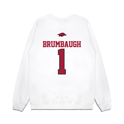 Arkansas - NCAA Baseball : Carson Brumbaugh - USA Premium Crewneck Sweatshirt-1