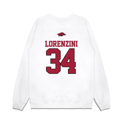 Arkansas - NCAA Baseball : Joey Lorenzini - USA Premium Crewneck Sweatshirt-1