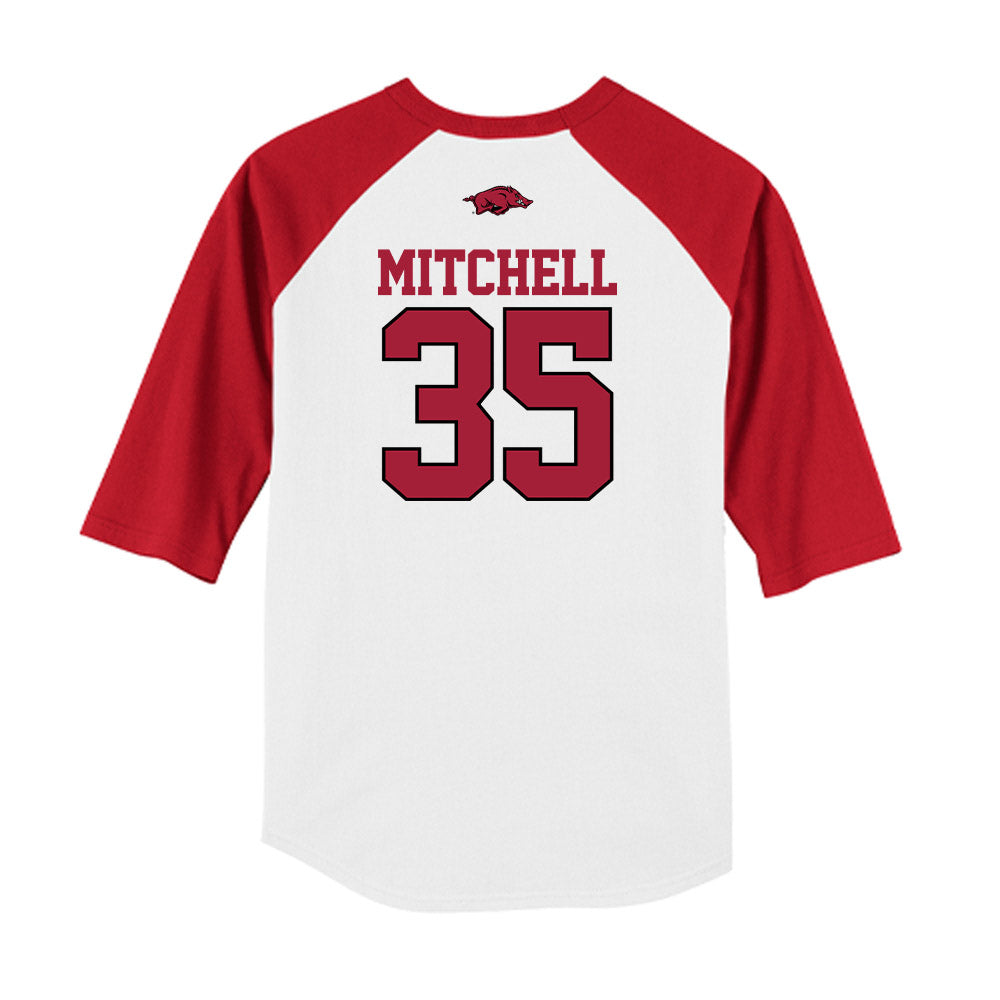 Arkansas - NCAA Baseball : Cayden Mitchell - USA Raglan Shirt-1