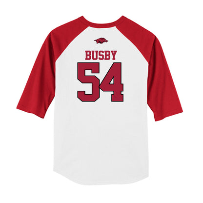 Arkansas - NCAA Baseball : Kel Busby - USA Raglan Shirt-1