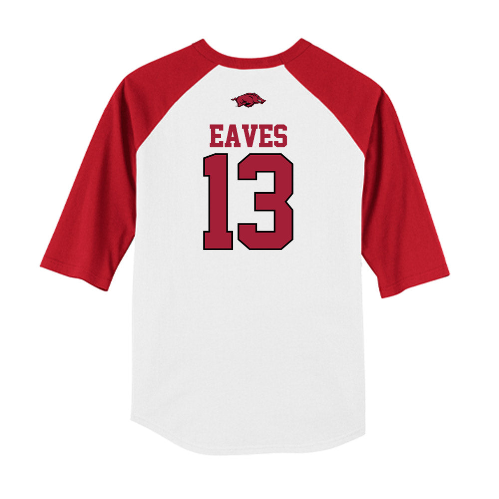 Arkansas - NCAA Baseball : Steele Eaves - USA Raglan Shirt-1