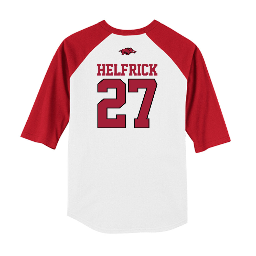 Arkansas - NCAA Baseball : Ryder Helfrick - USA Raglan Shirt-1