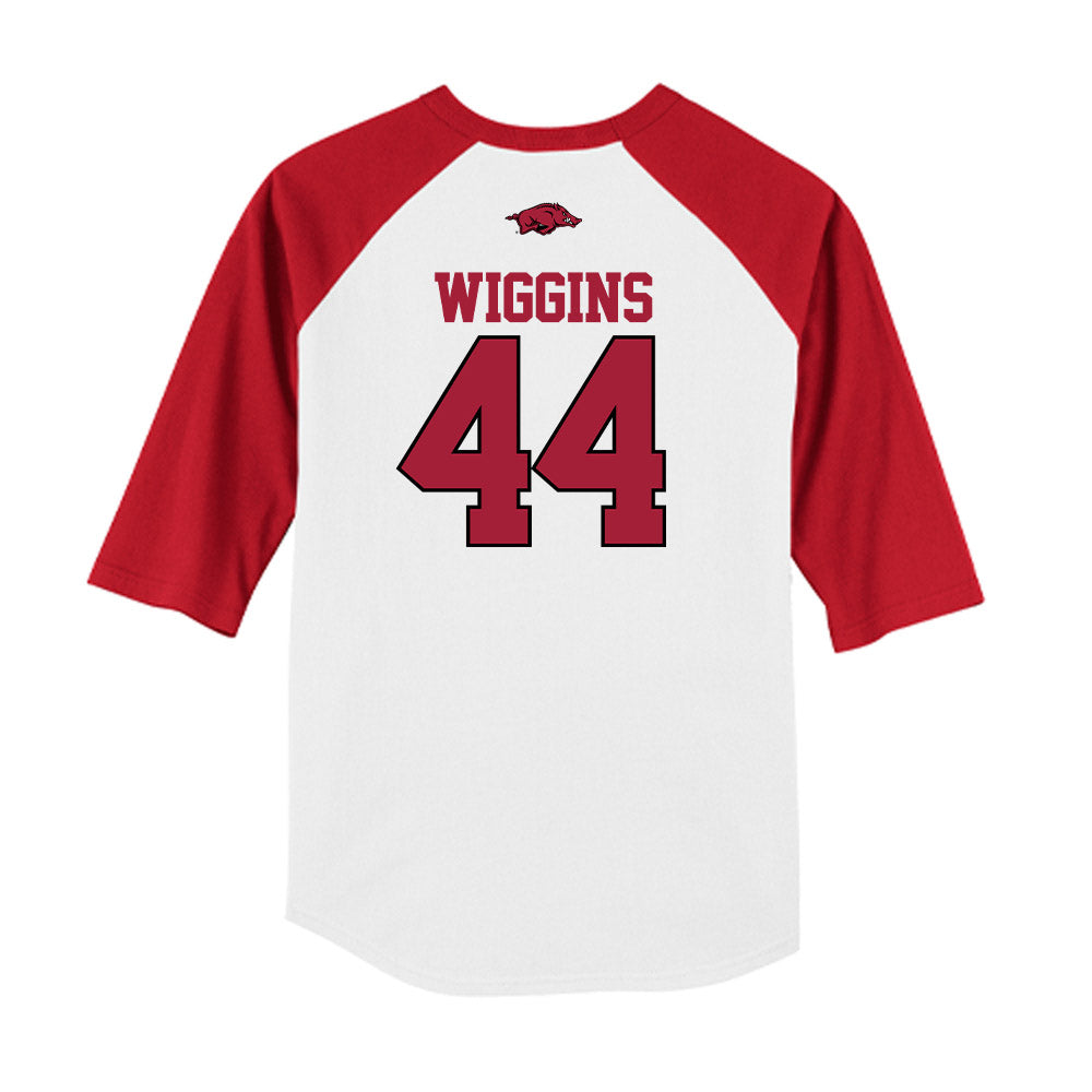 Arkansas - NCAA Baseball : Carson Wiggins - USA Raglan Shirt-1