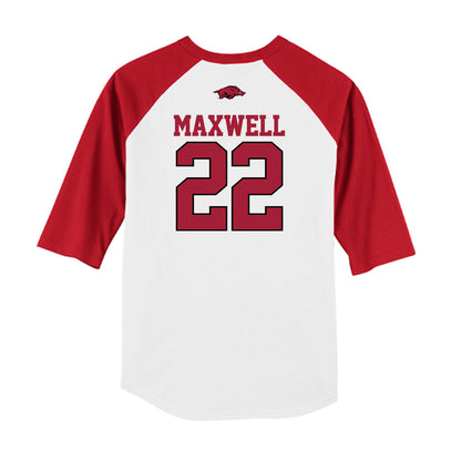 Arkansas - NCAA Baseball : Logan Maxwell - USA Raglan Shirt-1