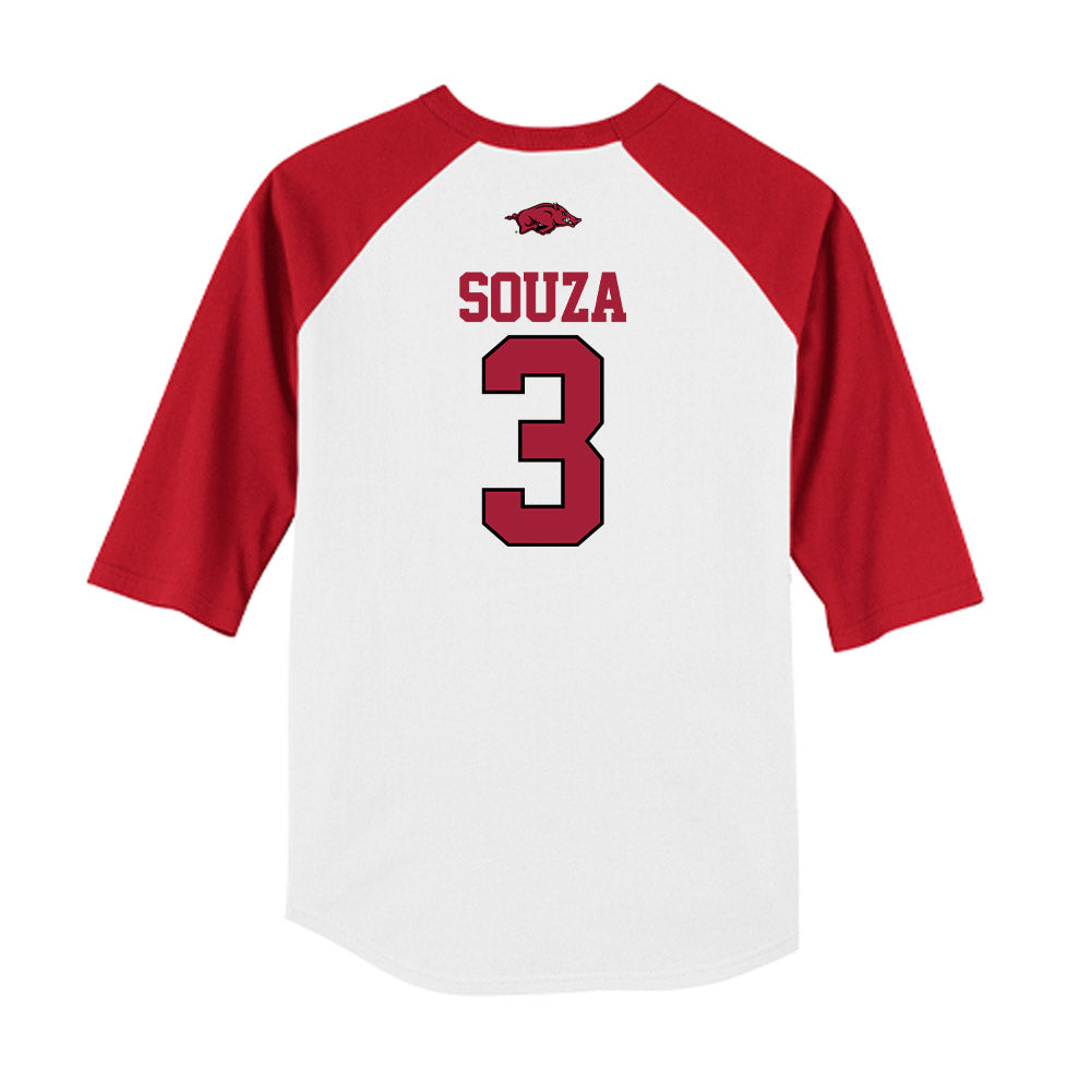Arkansas - NCAA Baseball : Nolan Souza - USA Raglan Shirt-1