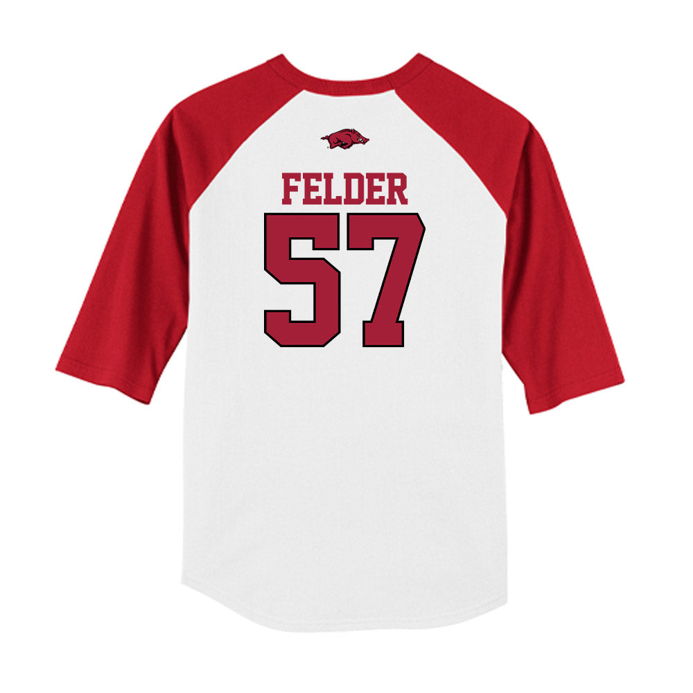 Arkansas - NCAA Baseball : Ross Felder - USA Raglan Shirt-1