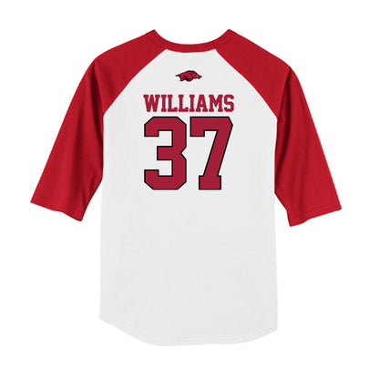 Arkansas - NCAA Baseball : Luke Williams - USA Raglan Shirt-1