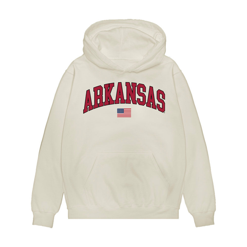 Arkansas - NCAA Baseball : Jackson Kircher - USA Premium Hooded Sweatshirt-0
