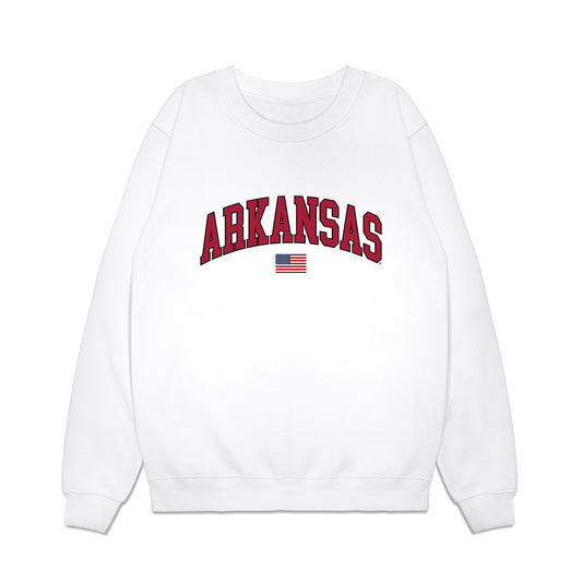 Arkansas - NCAA Baseball : Tate McGuire - USA Premium Crewneck Sweatshirt-0