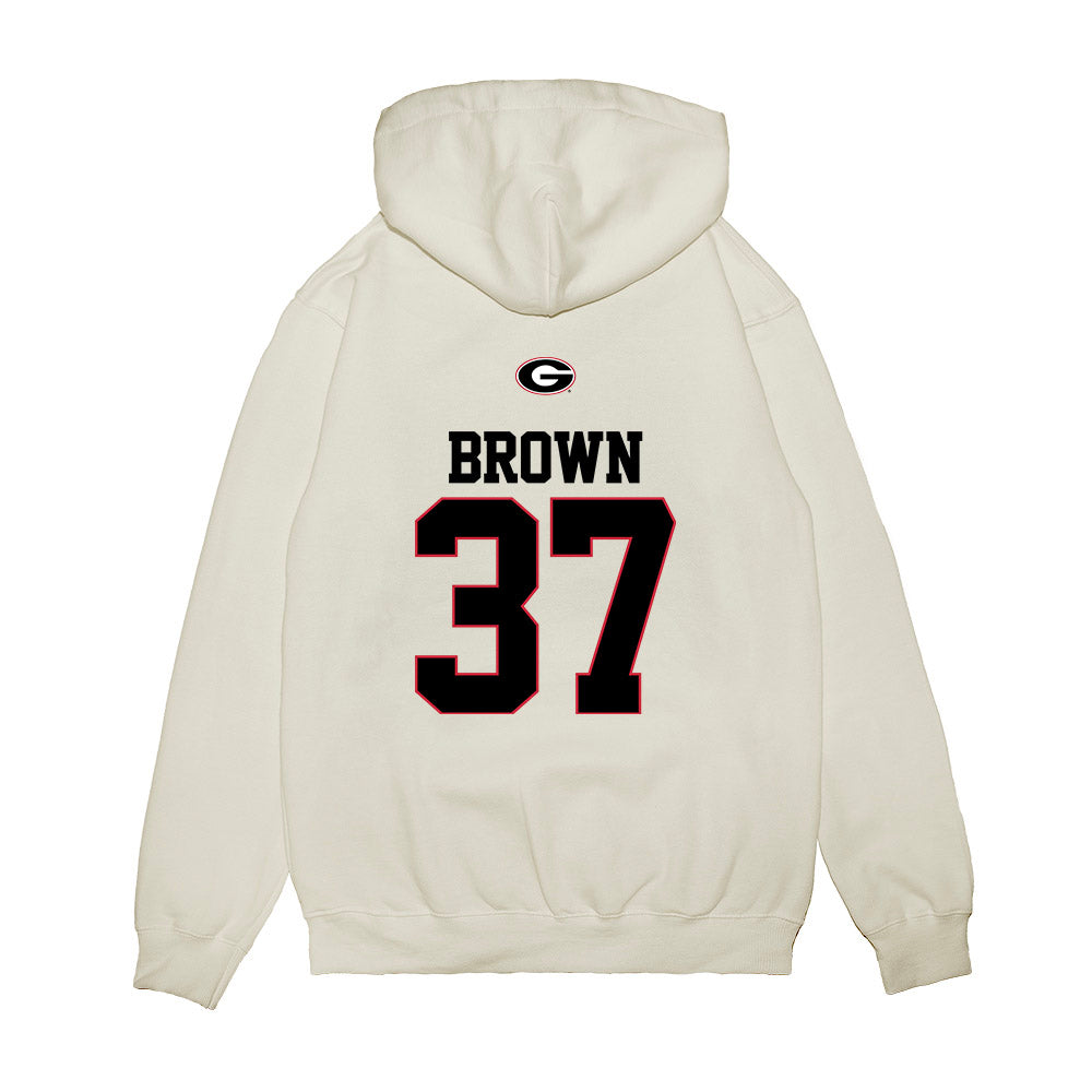 Georgia - NCAA Baseball : Zachary Brown - USA Raglan Premium Hooded Sweatshirt-1
