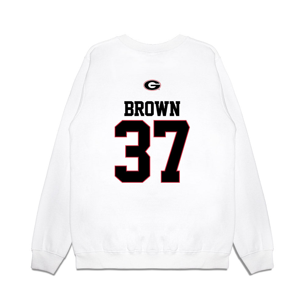 Georgia - NCAA Baseball : Zachary Brown - USA Raglan Premium Crewneck Sweatshirt-1