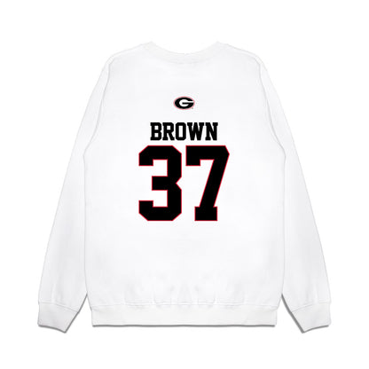 Georgia - NCAA Baseball : Zachary Brown - USA Raglan Premium Crewneck Sweatshirt-1