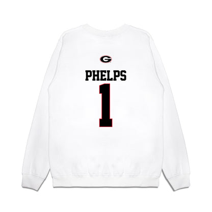 Georgia - NCAA Baseball : Tre Phelps - USA Raglan Premium Crewneck Sweatshirt-1