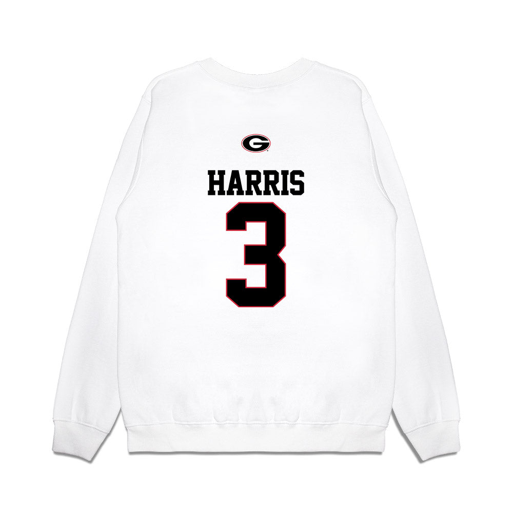Georgia - NCAA Baseball : Zach Harris - USA Raglan Premium Crewneck Sweatshirt-1