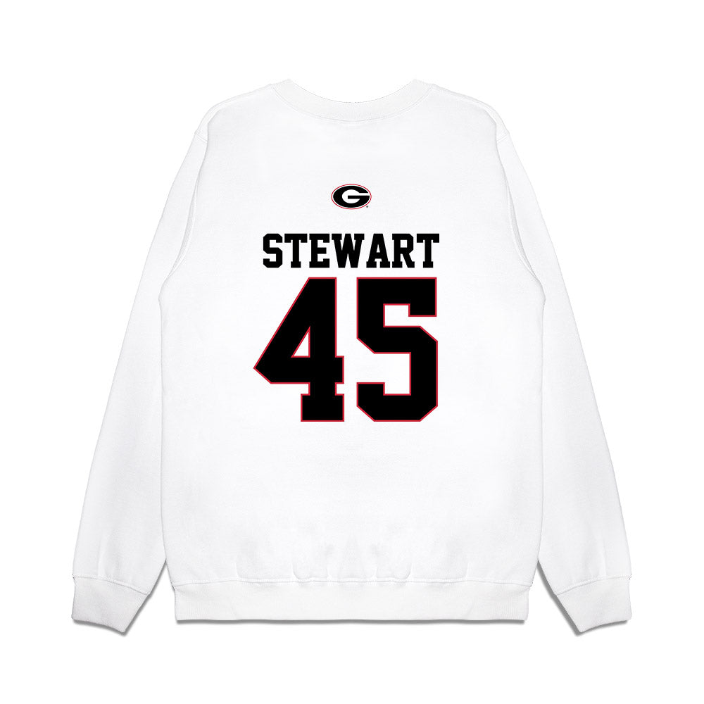 Georgia - NCAA Baseball : Bradley Stewart - USA Raglan Premium Crewneck Sweatshirt-1