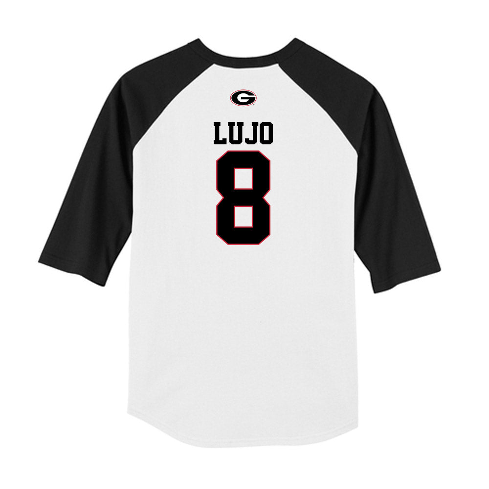Georgia - NCAA Baseball : Rylan Lujo - USA Raglan Raglan Shirt-1
