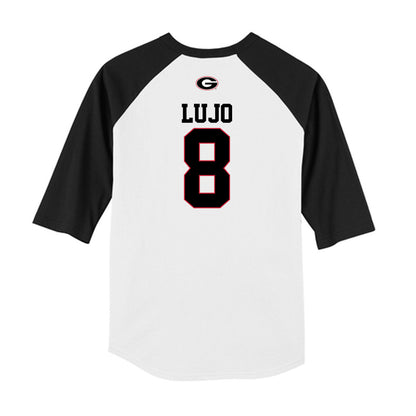 Georgia - NCAA Baseball : Rylan Lujo - USA Raglan Raglan Shirt-1