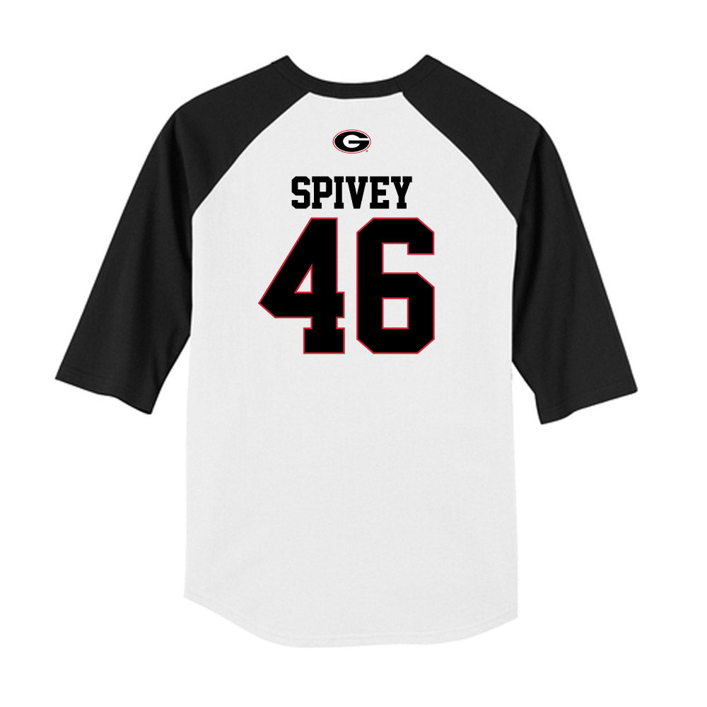 Georgia - NCAA Baseball : Logan Spivey - USA Raglan Raglan Shirt-1