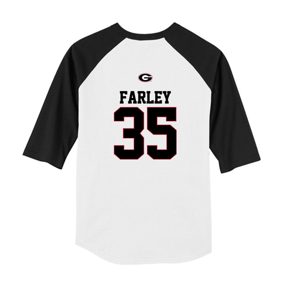 Georgia - NCAA Baseball : Paul Farley - USA Raglan Youth Raglan T-Shirt-1