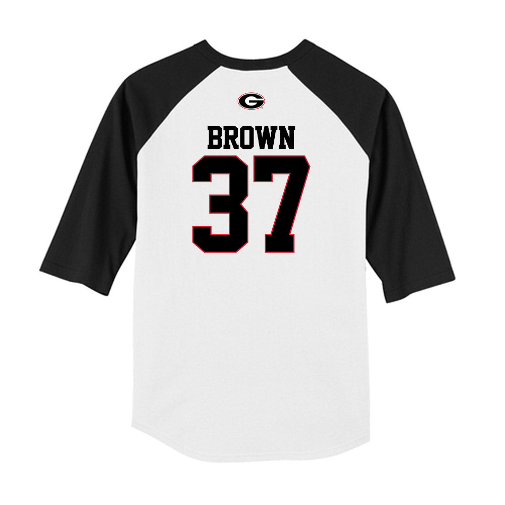 Georgia - NCAA Baseball : Zachary Brown - USA Raglan Raglan Shirt-1