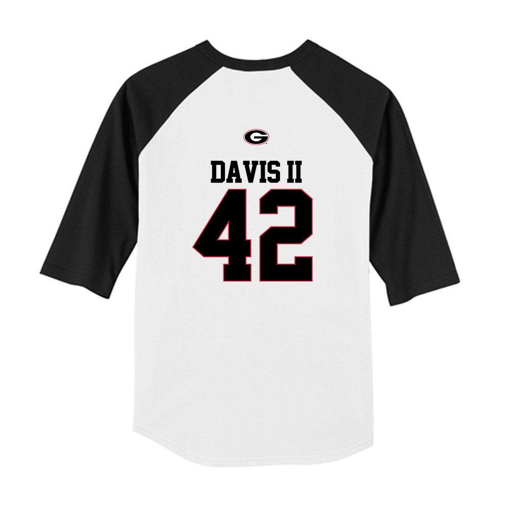 Georgia - NCAA Baseball : Alton Davis II - USA Raglan Youth Raglan T-Shirt-1