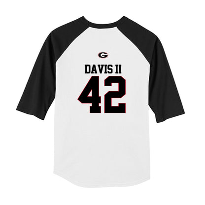 Georgia - NCAA Baseball : Alton Davis II - USA Raglan Youth Raglan T-Shirt-1