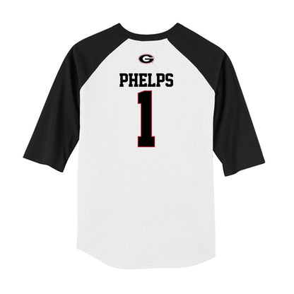 Georgia - NCAA Baseball : Tre Phelps - USA Raglan Raglan Shirt-1