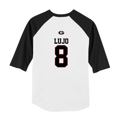 Georgia - NCAA Baseball : Rylan Lujo - USA Raglan Youth Raglan T-Shirt-1