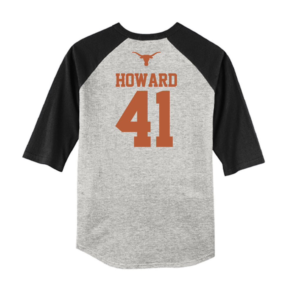 Texas - NCAA Baseball : Cody Howard - USA Raglan Raglan Shirt-1