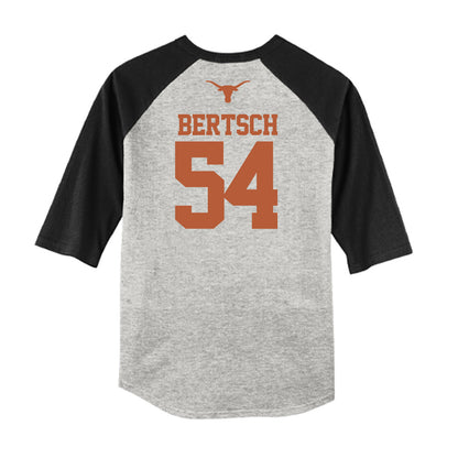 Texas - NCAA Baseball : Brandon Bertsch - USA Raglan Raglan Shirt-1