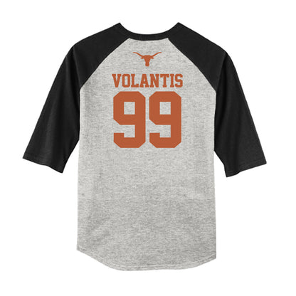 Texas - NCAA Baseball : Dylan Volantis - USA Raglan Raglan Shirt-1