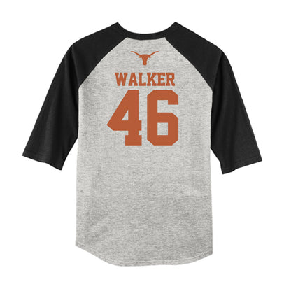 Texas - NCAA Baseball : Ethan Walker - USA Raglan Raglan Shirt-1