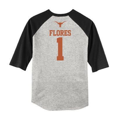 Texas - NCAA Baseball : jalin flores - USA Raglan Raglan Shirt-1