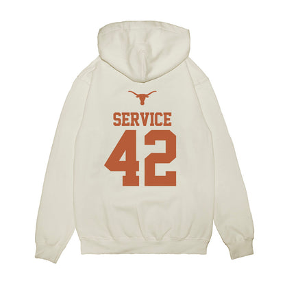 Texas - NCAA Baseball : Oliver Service - USA Raglan Premium Hooded Sweatshirt-1
