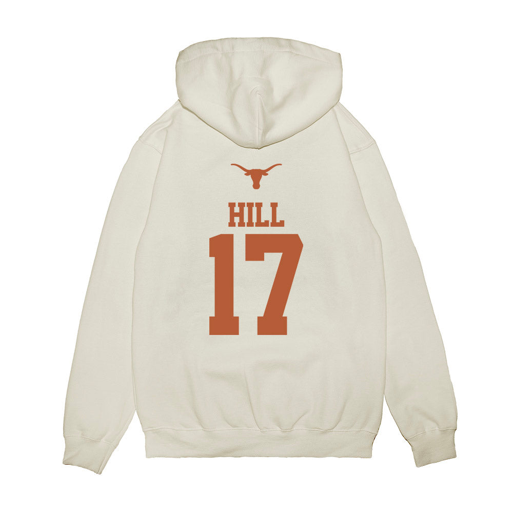 Texas - NCAA Baseball : Will Hill - USA Raglan Premium Hooded Sweatshirt-1